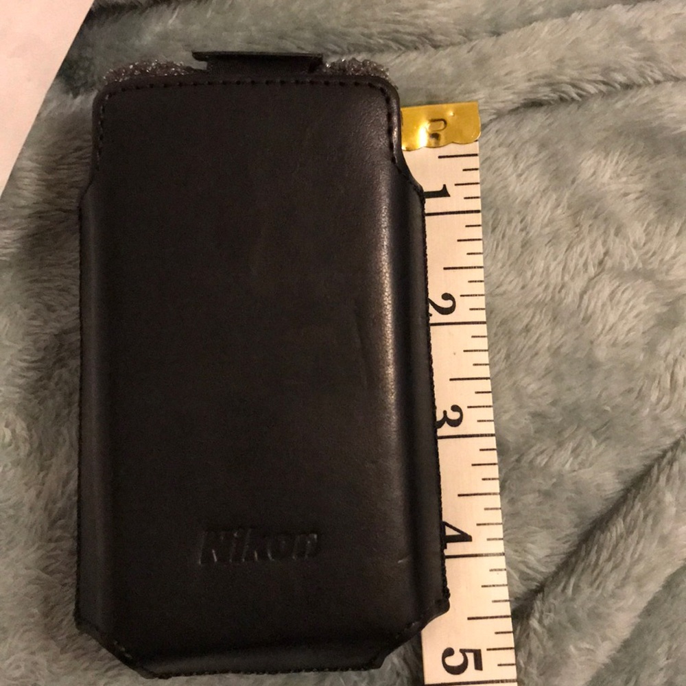Black BNWT Nikon leather digital camera case